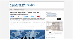 Desktop Screenshot of negociosrentablesnet.com