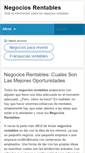 Mobile Screenshot of negociosrentablesnet.com